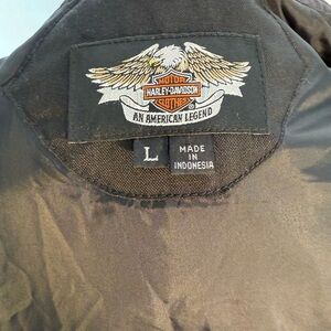 Harley-Davidson FXRG Men’s Riding Jacket Black Size L Coat Moto Bike